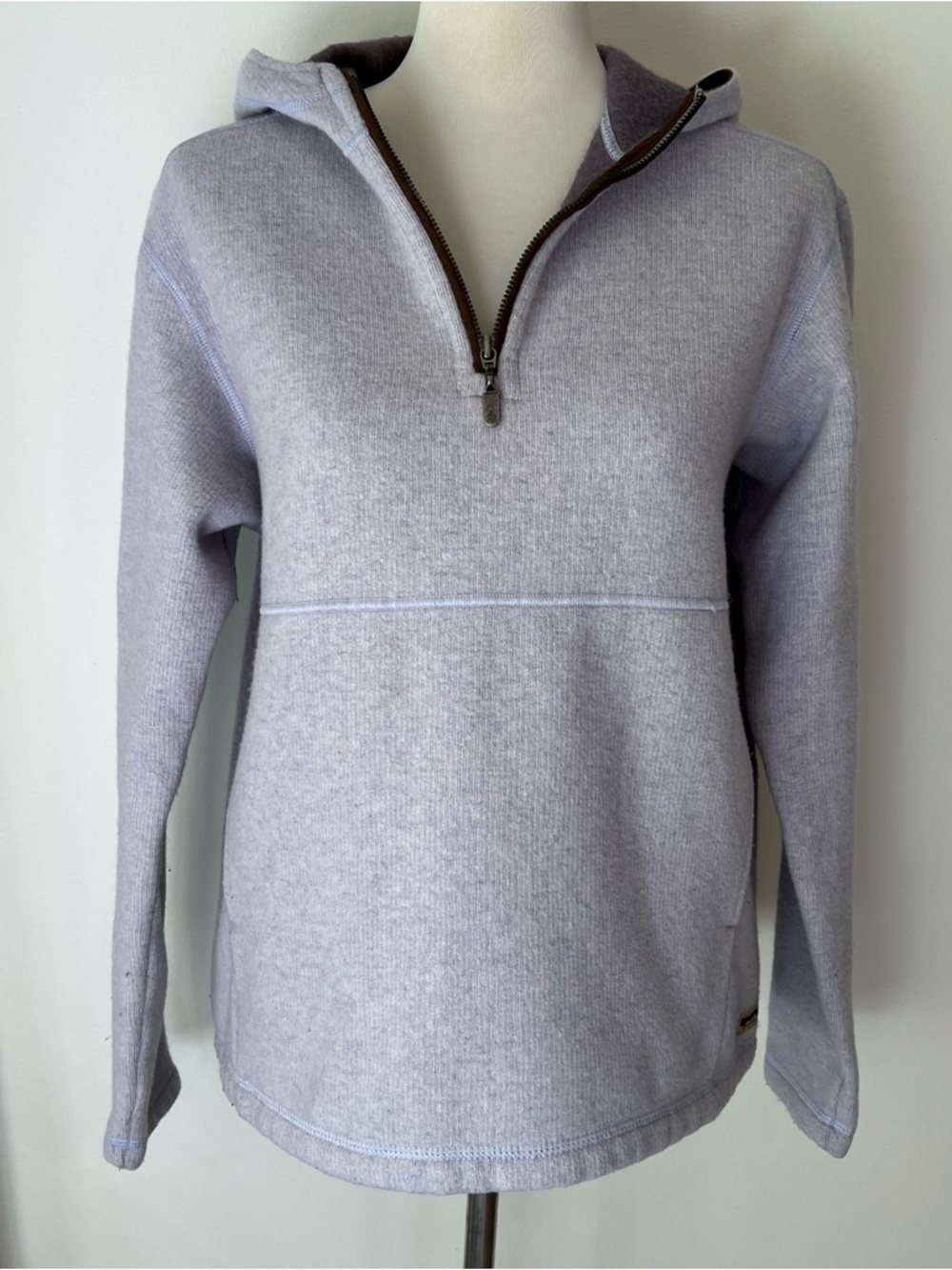 Vintage Patagonia Synchilla Hoodie Pullover lavender Gray Wool Blend M
